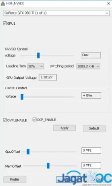 Extreme Overclocking Galax GTX 980 Ti HOF LN2 GOC Edition 5 HOF_NVVDD