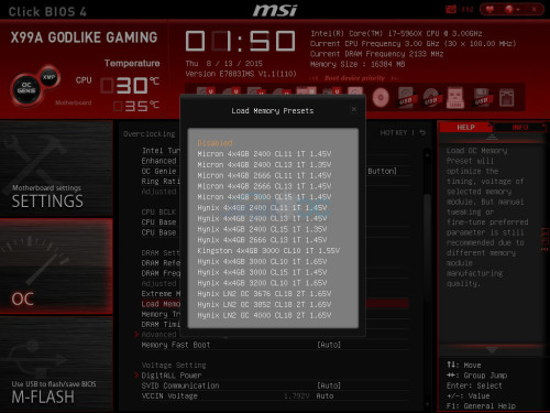 Overclocking Review: MSI X99A GODLIKE GAMING 17 X99AGODLIKE_BIOS_04