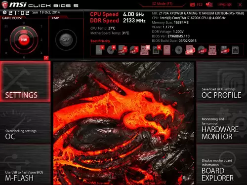 Overclocking Test : MSI Z170A XPOWER GAMING Titanium Edition, Part 1 - AIO Watercooling 1 BIOS_DEF_0