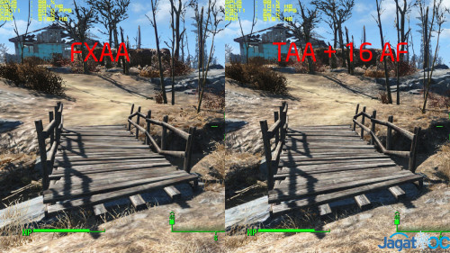 Fallout 4 Performance Analysis - Part 2: Tuning Setting Grafis di GPU Low-end 3 Ex_1_FXAAvsTAA