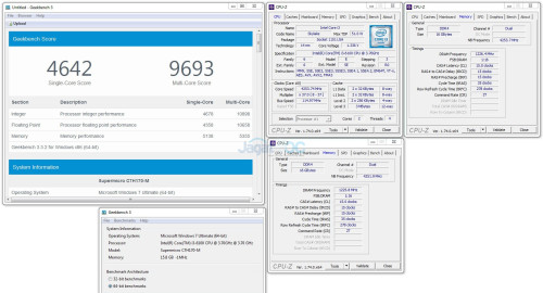 Hands-on Review: Overclocking BCLK Core i3-6100 on SuperMicro C7H170-M 2 6100_Geekbench_OC