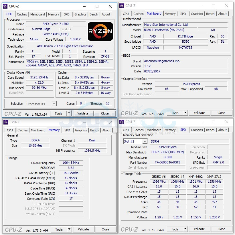 Hands-on: AMD Ryzen 7 1700 OC @ 3.9 Ghz + DDR4-3200 di MSI