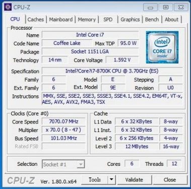 7 Ghz 6-Core: Extreme OC Core i7-8700K 'Coffee Lake' di MSI Z370 GODLIKE GAMING 9 OC_LN2_CPU7Ghz