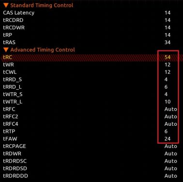 AMD Ryzen 5 2400G (Radeon RX Vega 11) RAM Overclocking: Frequency vs Timing 25 BIOS RR 05 Subtiming