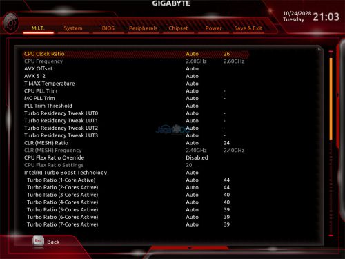 Hands-on Overclocking: Gigabyte X299 Designare EX + Core i9-7980XE 3 BIOS 03s