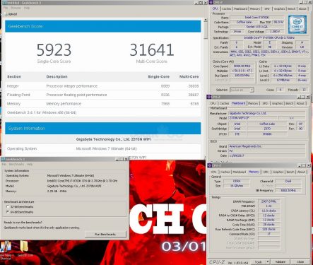 Bench Log: Gigabyte Z370N WiFi – 2 DIMM DDR4 Memory Overclocking 3 GB3s 2