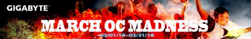 JagatOC - Gigabyte Aorus Competition Recap 2018: 5G Efficiency Battle! 1 March Madness 2018 Banner