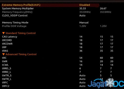 Overclocking Review: Gigabyte B450 I AORUS PRO WIFI 3 3. Adv Mem Settings I
