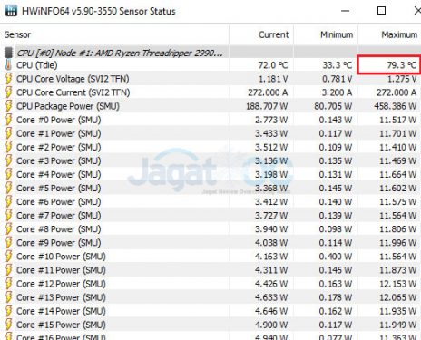Deepcool Castle 280 RGB vs AMD Threadripper 2990WX 4Ghz / Intel Core i9-9900K 5Ghz 7 result 2990WX 4Ghz