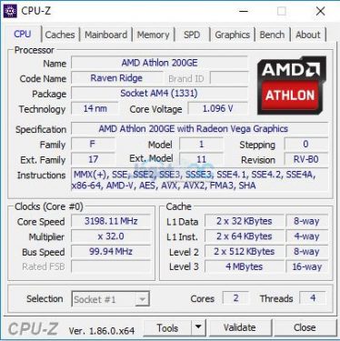 200GE Summary 1 CPUs