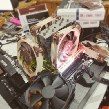 Hands-on Review: Noctua NF-A12x25 PWM (di Noctua NH-U12S HSF & Corsair H105 AIO) 21 NFA12x25 TestBench2