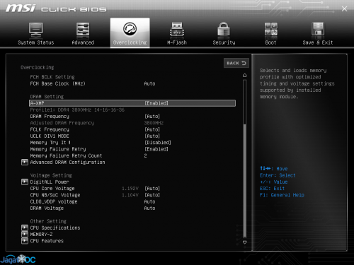 BIOS SETTING MSI 0